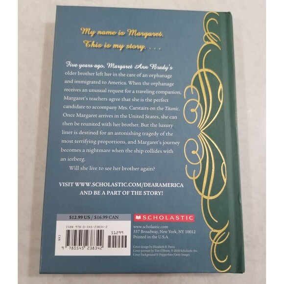 Voyage on the Great Titanic: The Diary of Margaret Ann Brady, RMS Titanic 1942 - Picture 2 of 10